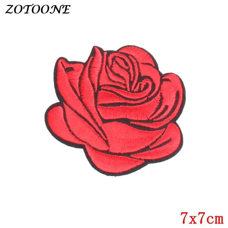 1 шт. вышитая наклейка ZOTOONE в виде черепа розы|Заплатки| |