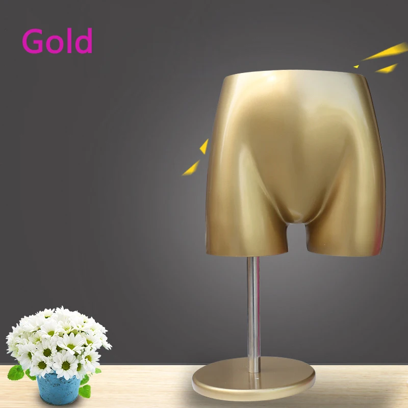

New luxury 1PC Women Underwear Swimsuit Mannequin Female Panty Modle Torso Display Gold Model Lower body Base bracket