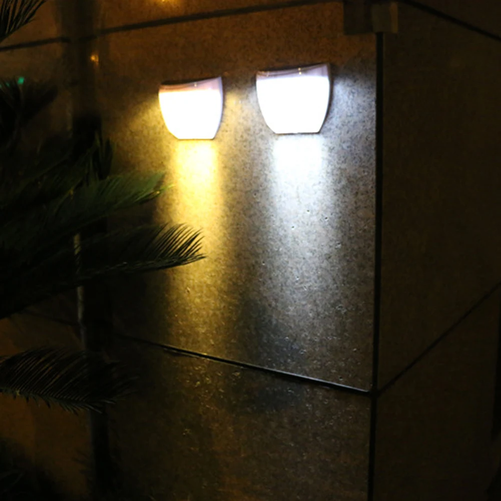 

8LEDs Solar Power Garden Wall Light Waterproof IP55 Outdoor Garden Fence Street Lamp Lawn Lamp With Solar Charging 18X102X64mm