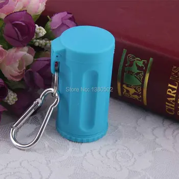 

10pcs/lot Newest Design Plastic Holes Smokelss Mini Portable Pocket Ashtray With Key Chain For Car Office Outdoor Smoking Tool