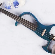 Yinfente Электрический скрипки 4/4 мощный звук твердой древесины синий запчасти случае лук канифоль скрипичные принадлежности# EV181107