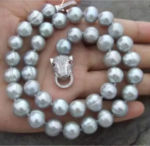 

Free Shipping >>>> 12mm south seas white pearl necklace 18inch match 925silver chain