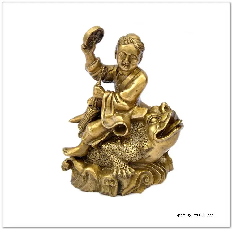 

Copper fringe toad feng shui decoration crafts decoration fortune
