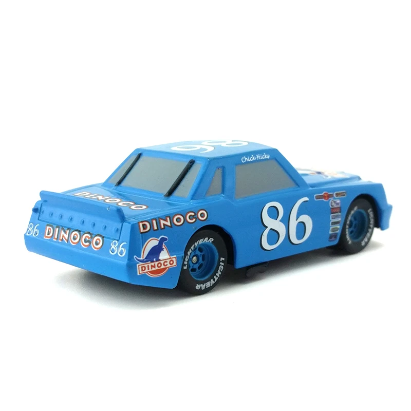 Disney Pixar Cars No.86 Dinoco цыпленок Хикс металл литья под давлением игрушечный автомобиль