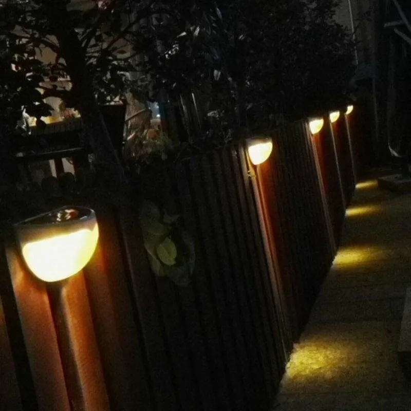 Us 6 79 32 Off Tamproad Waterproof Outdoor Sensor Lighting Solar Powered Led Lights Fence Roof Gutter Garden Wall Decoration Lamps In Lawn