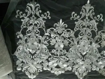 

wholesale 30yards bridal lace trim, embroidered 3d guipure lace trim flower