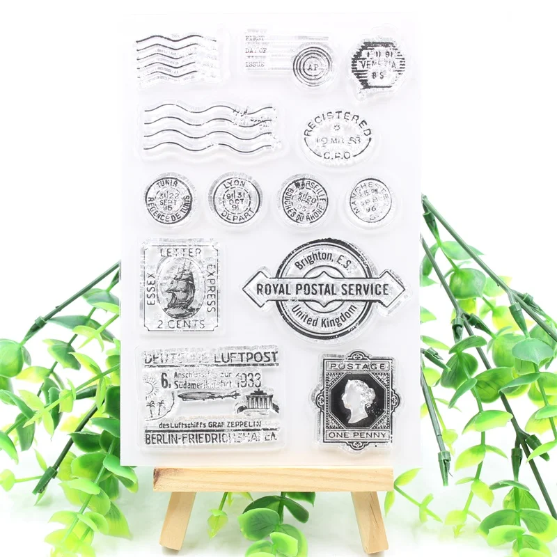 

VYUTXA Postage Clear Stamps Scrapbook Paper Craft Clear stamp scrapbooking