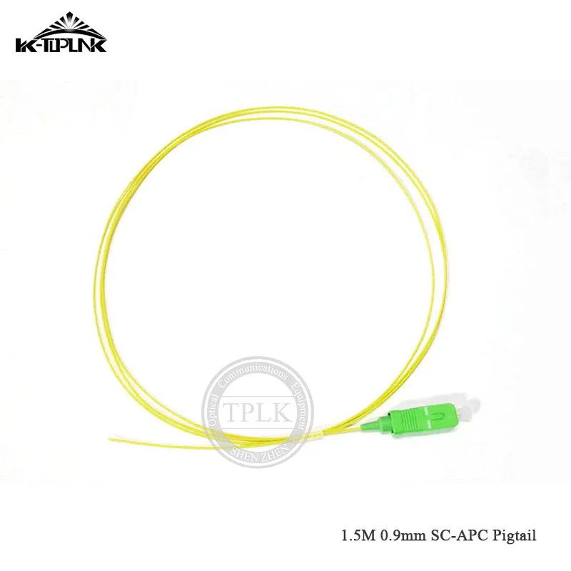 Горячая Распродажа 100 шт./лот 1,5 м SC APC косичка Simplex одномодовая мини-косичка SC APC PLC волоконная косичка оптическая косичка