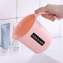 Пластиковая длинная ручка водный ковш кухонная ложка для приготовления воды Детская ванна водный ковш кухонные аксессуары Детская Игрушка В ванную