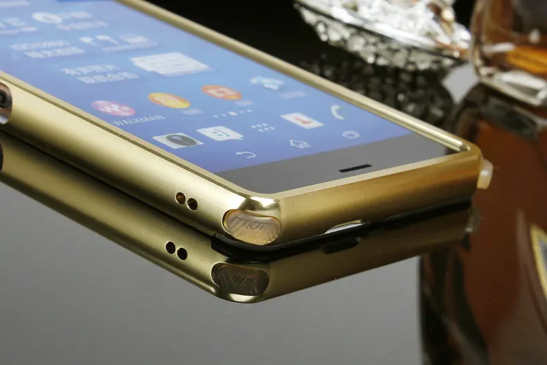 Роскошный Матовый металлический каркас бампер для sony Xperia Z3 L55t D6603 D6653 5 2 дюймов