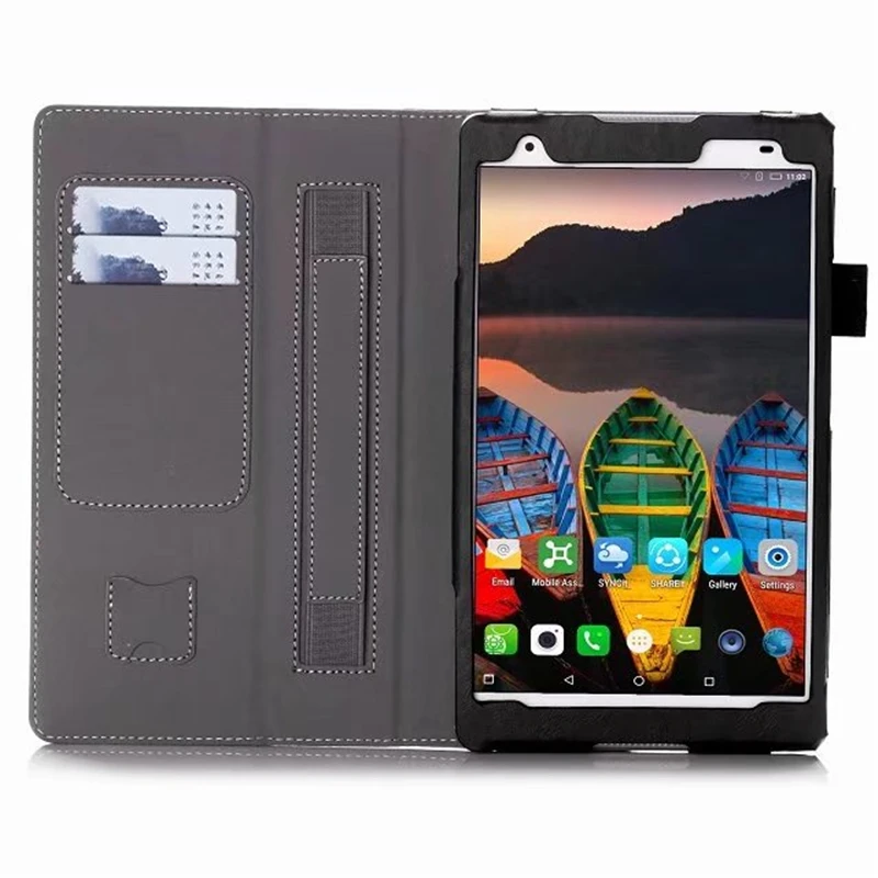 CucKooDo Премиум PU кожаный чехол подставка для lenovo Tab 4 8 Plus TB-8704F/N релиз планшета с ремешком на руку