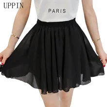 UPPIN Женский Тюль Юбки Лето Высокая Талия Юбки макси Плиссированные Юбки Дамы Короткий Сетки Юбка Бальное платье Черный белый