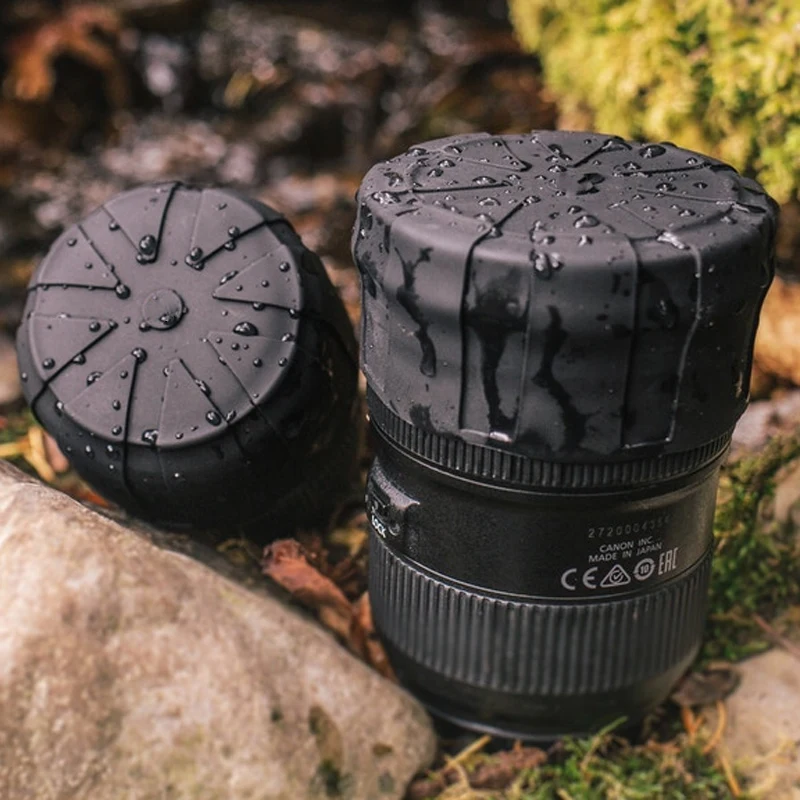 

Universal Lens Cap Cover for DSLR Canon Nikon Sony Pentax Olympus Lens Waterproof Shockproof Silicone Rubber Lens Cap Cover