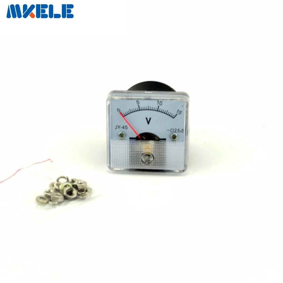 

DC 45(15V) Analog Voltmeter Analog Panel volt Meter voltage Tester charger doctor Voltimetro Diagnostic-tool