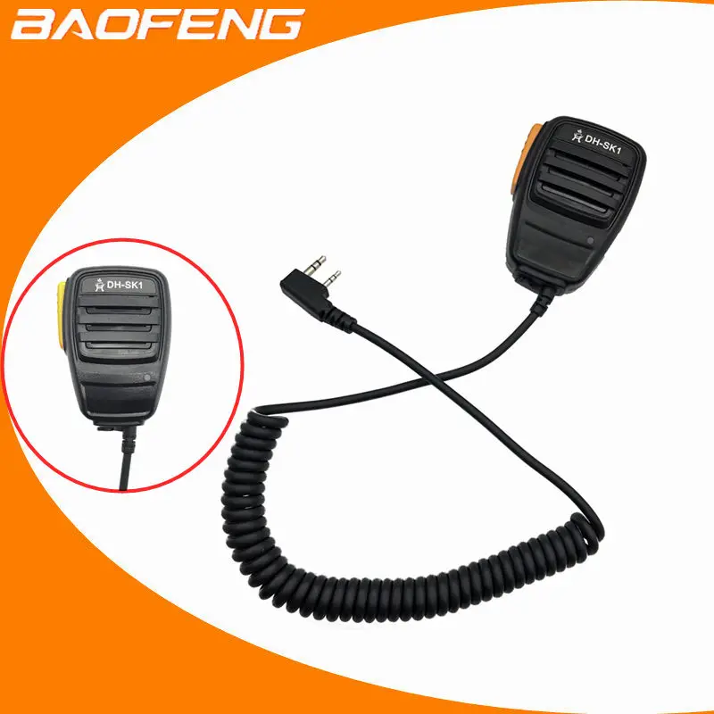 2 шт. лучшие иди и болтай Walkie Talkie Baofeng Динамик микрофон для Kenwood TYT Pofung UV ручной UV5r 82