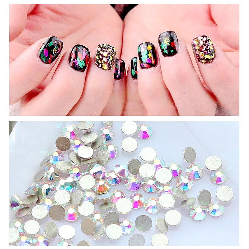 Хрустальные AB Стразы блестящая обувь Diamantes Cristal Decoracion Hot Fix стеклянные фальшивые