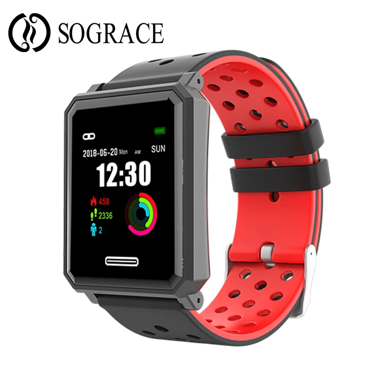 

Fitness Bracelet Color Screen IP67 Waterproof PPG Heart Rate Blood Pressure Monitor Smart Band 25 Days Standby For Android IOS