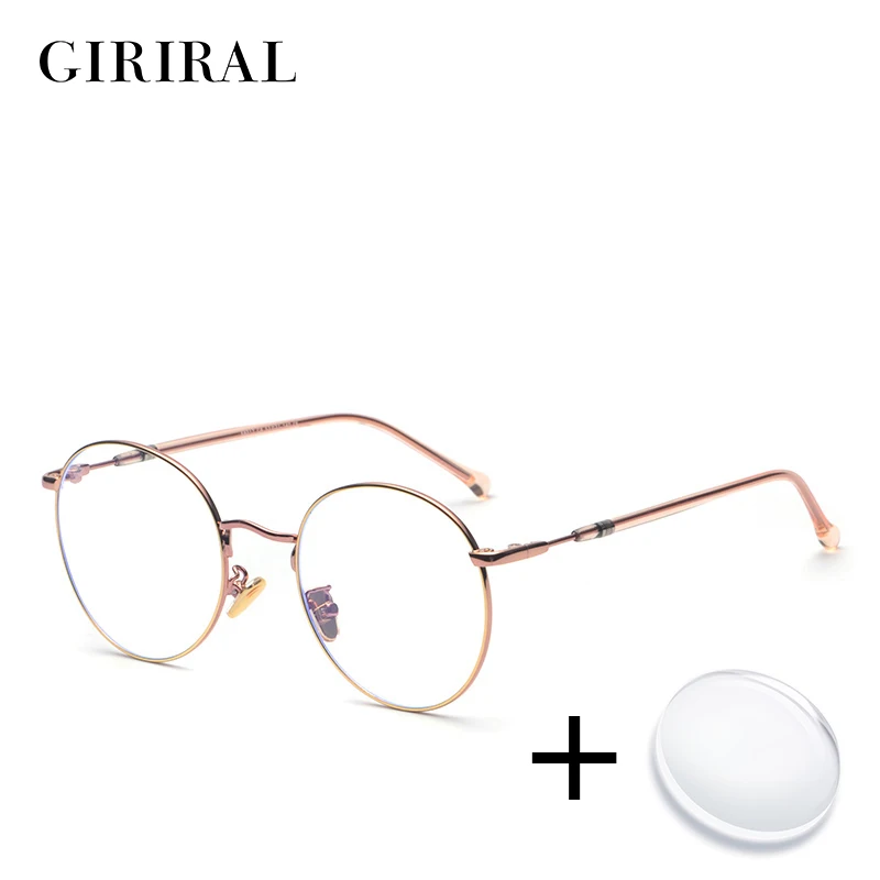 

Metal women prescription glasses vintage colored sight transparent myopia computer reading optical clear eyeglasses #58017