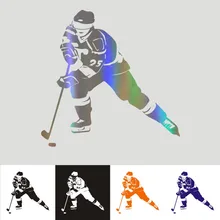 Adesivos de carro 18.3 CENTÍMETROS * 18 CM Silhueta Do Esporte Hóquei Motocicletas Adesivos Refletivos Adesivos de Carro Carro Styling COMPRAR 2 SALVAR METADE etiqueta feita sob encomenda(China)