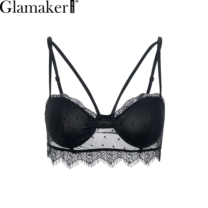 Glamaker кружевной черный прозрачный сетчатый интимный женский сексуальный