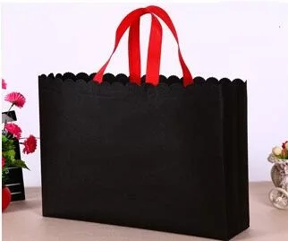 

42x32 with 10cm Large size Reusable Grocery Tote Shopping Bag Non Woven big gift shopping Bag with handle