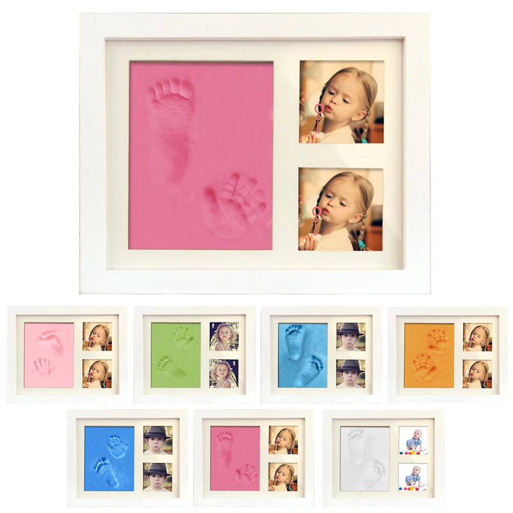 3D DIY Handprint Footprint Molds for Newborns Soft Clay Baby Imprint Children's Photo Frame Hand Casts Baby Souvenirs