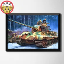 Танк летательный аппарат chariot военный корабль авианоситель модель Боевая Оружейная война Ручная роспись Декоративная живопись diy