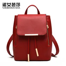 SNBS 100% Mujeres Del cuero Genuino mochila 2017 Nueva Marea femenina mochila bandolera versión Coreana de moda casual