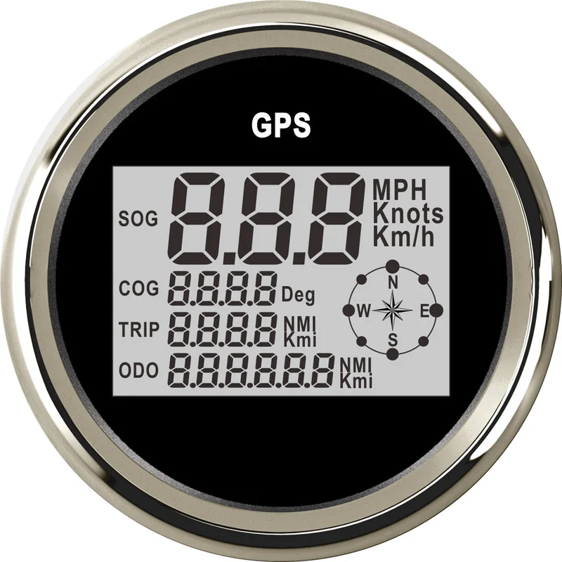 Red Light 85 мм цифровой спидометр автомобильный лодочный gps одометр 0-999 узлов kmh mph для автомобиля Грузовик Лодка с подсветкой 3-3/8'' - Цвет: Red Light