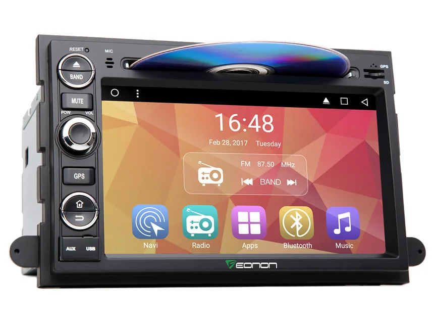 Flash Deal 7" Quad Core Android 7.1 Nougat OS Car DVD for Ford F150 2005-2008 with 2GB RAM 16GB ROM & Split Screen Multi-tasking Support 2