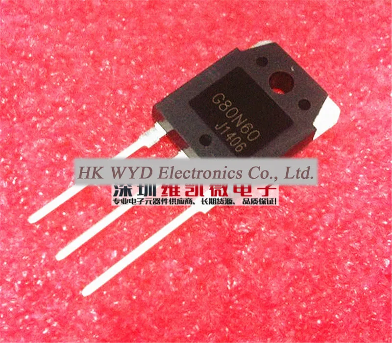 Бесплатная доставка 20 шт./лот 80N60 G80N60UFD 600 V/80A IGBT TO-3P одна трубка Сварка Специальный