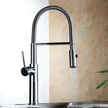 becola дизайн кухонный кран латунный хромированный выдвижной кухонный смеситель 360 кран для раковины B-9203