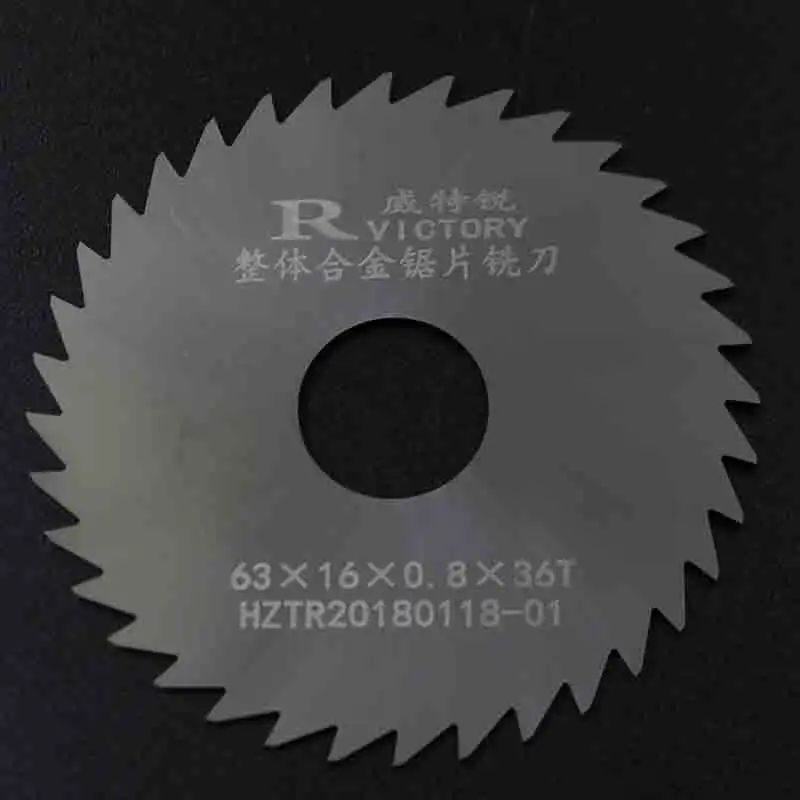 3pcs Slitting Saw Blade 63mm Thick 0.5mm to 2mm Solide Carbide Circular