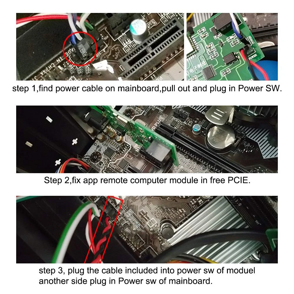 WiFi беспроводной смарт-переключатель релейный модуль мини PCI-e Настольный ПК Пульт дистанционного управления переключатель карты включение/выключение компьютера Загрузочная карта