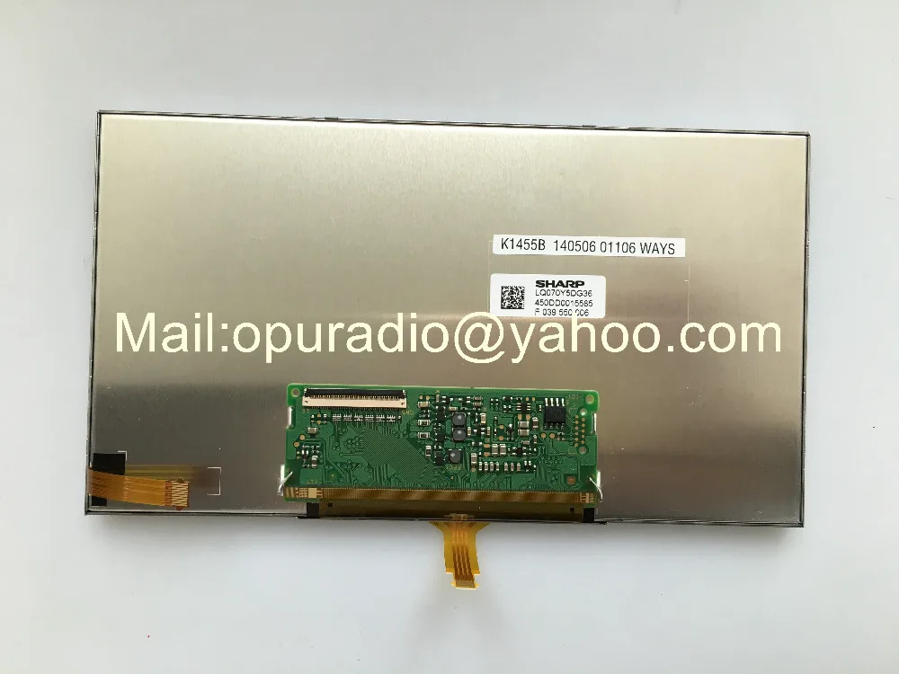 Абсолютно Sharp 7 дюймов ЖК-дисплей дисплей LQ070Y5DG36 с сенсорной панелью с сенсорным экраном для автомобиля gps навигации ЖК-дисплей монитор