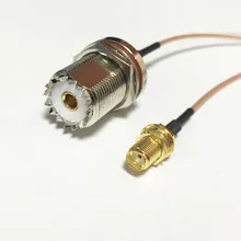 Разъем UHF гайка домкрата SO239 переключатель внутренний разъем SMA гайка помощью соединительного кабеля RG178 15 см " адаптер