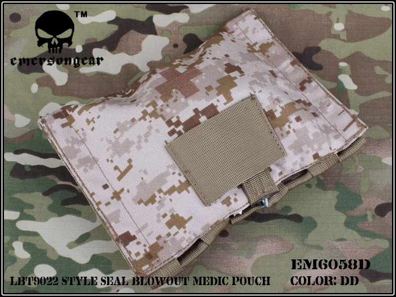 Emersongear LBT9022 стиль уплотнение выдувная медная Сумка военный армейский Универсальный Чехол MOLLE EM6058 мультикам черный - Цвет: DD