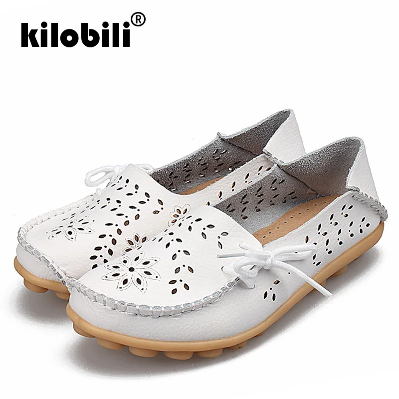 Kilobili/2019 г. летние женские туфли на плоской подошве балетки из натуральной кожи с