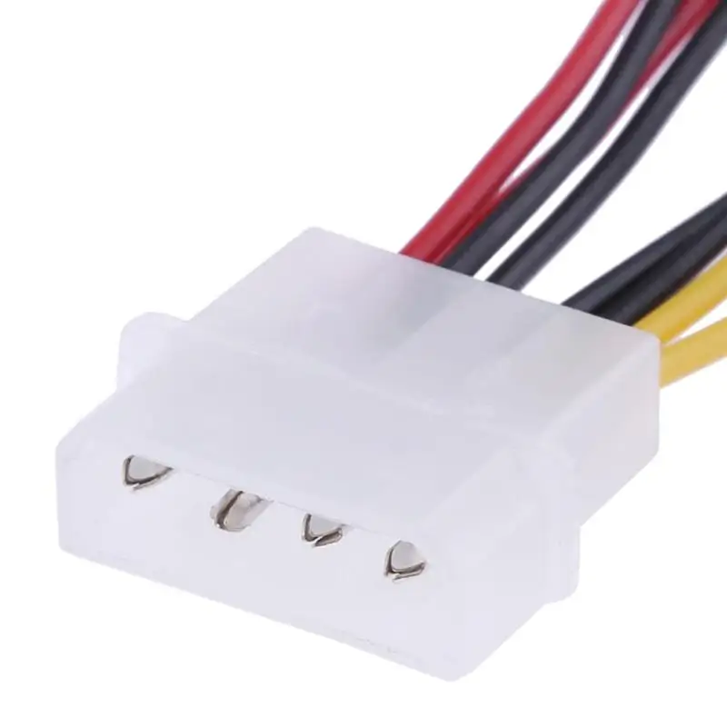 1 5 шт. 4 контактный разъем Molex на 3 кабель питания для вентилятора 12 В * 2 /