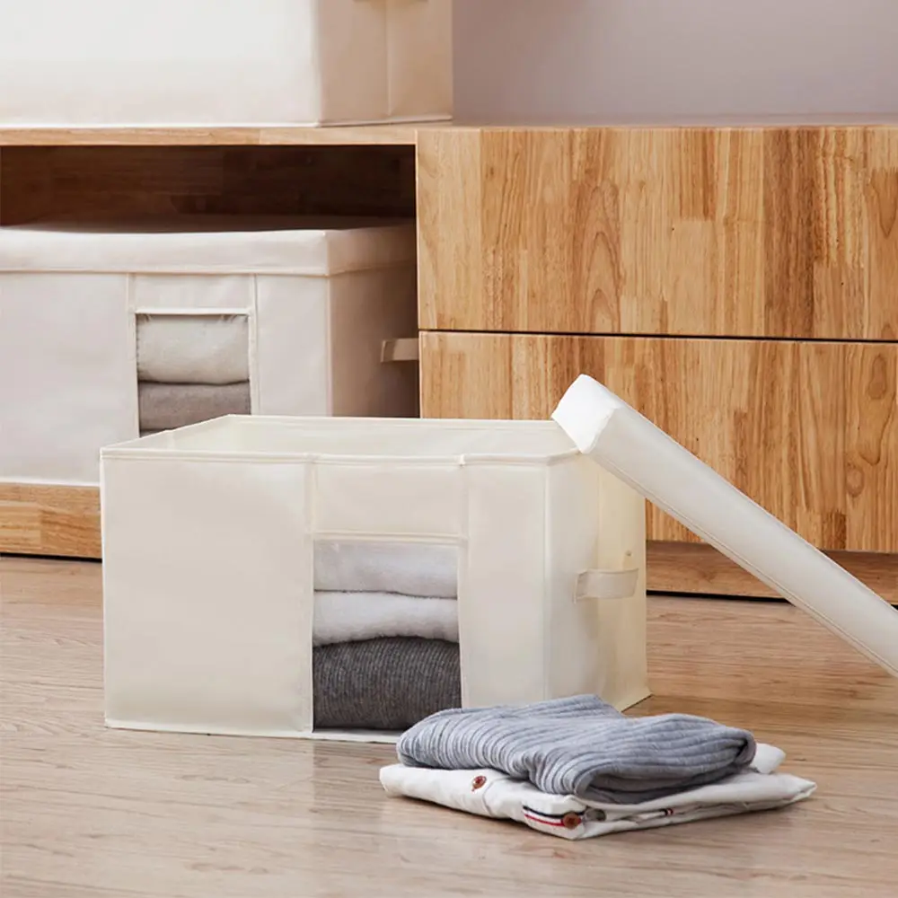 Storage Box Simple Oxford Folding Kitchen Multi-purpose Clothes Toy Book Debris Organizer Home Wardrobe Storage Box