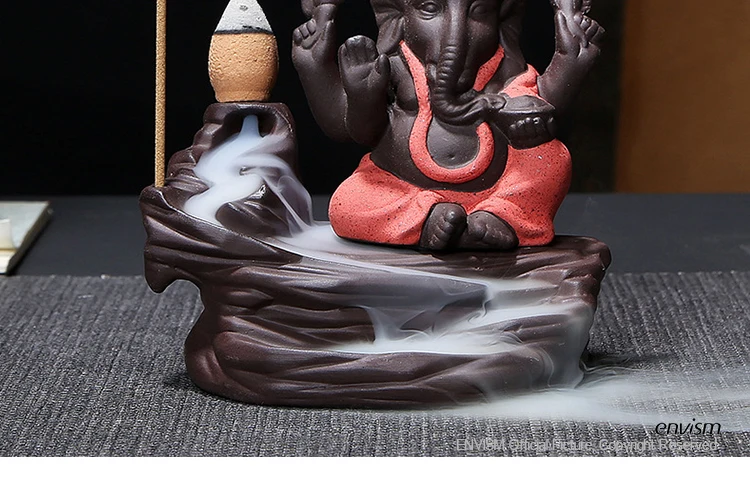 ENVISM курильница Бог слон эмблема благоприятный и успех керамическая курильница креативный домашний декор encensoir porte encens