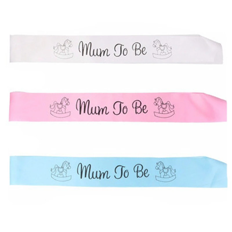 Mum To Be Sash Baby Shower Decoration Newborn Party Boys Or Girls Pregnant Mom Favor Gifts ASD092 | Дом и сад