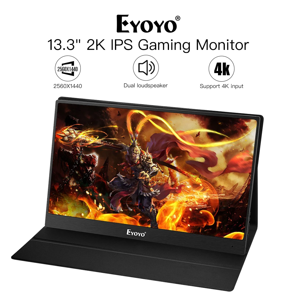 Raspberry Monitor EM13J 13 3 &quot2540x1440 портативный ПК игровой монитор ips 4K HDMI вход ноутбук ЖК