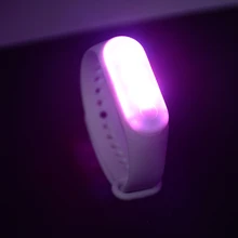 Модный стиль светодиодный светильник браслет светится Rave USB перезарядка 10 цветов праздничные Свадебные вечерние украшения