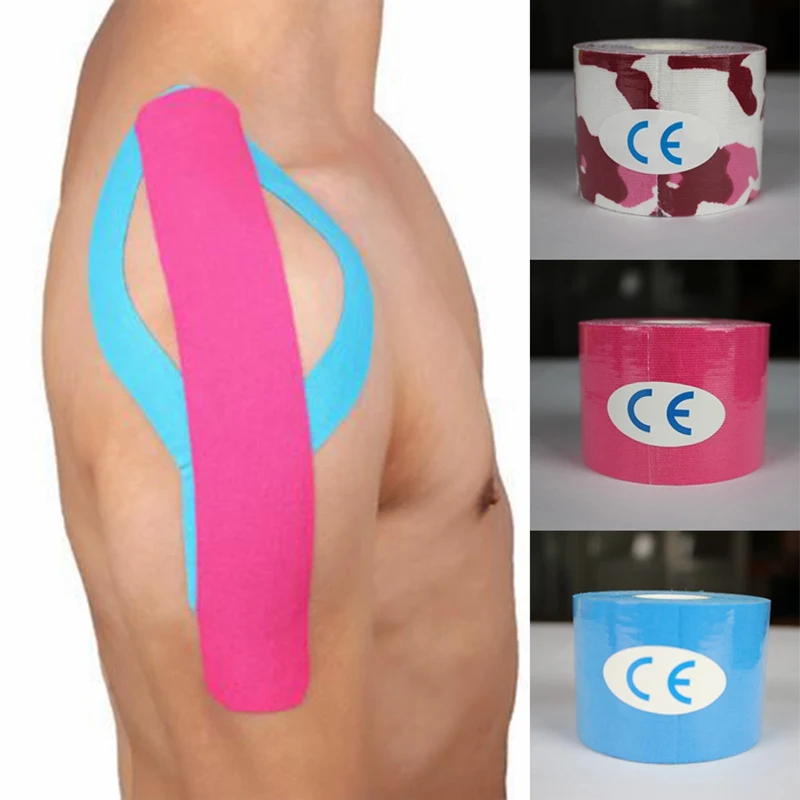 Эластичная хлопковая рулонная клейкая лента 5 см * м Спортивная бандажная для