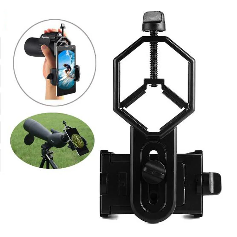 Telescope Cell Phone Adapter Mount Binoculars Monocular Bracket Holder Spotting Scope Microscope Adapter for Cell Phones Telescope Cell Phone Adapter Mount Binoculars Monocular Bracket Holder Spotting Scope Microscope Adapter for Cell Phones