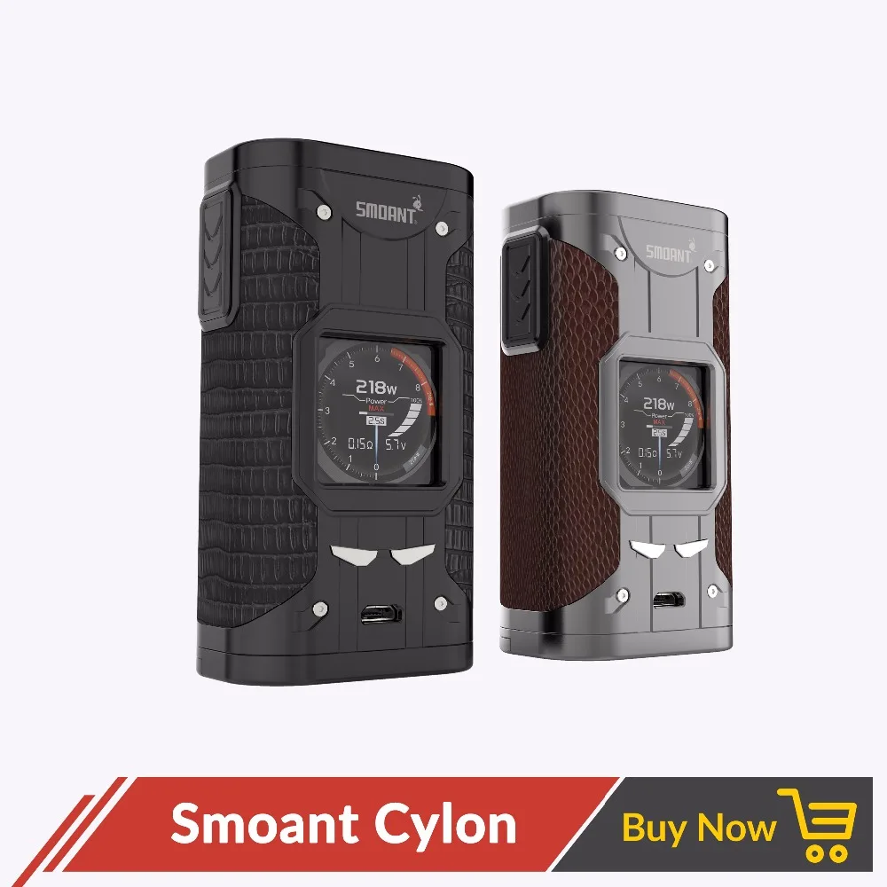 

Original Smoant Cylon 218W TC Box Mod 218 Mod Powered by Dual 18650 Battery no Battery with Screen for Vape Electronic Cigarette