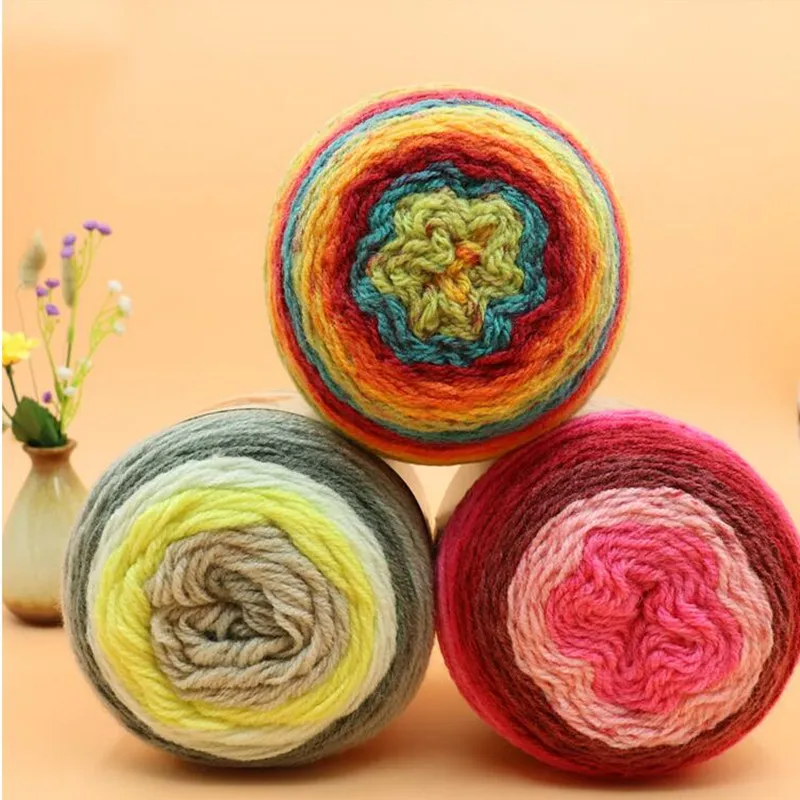 

200 grams/ball High Quality Wool Blended Yarn For Knitting Crochet Yarn Apparel Sewing Fabric Yarn Soft Exquisite Light Elegant