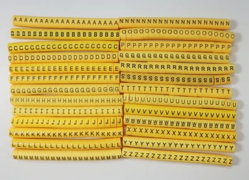 

16mm2 EC-3 cable marker 0-9 different number colorful mixed A-Z 26 letters cable markers wire mark cable label in cable sleeves