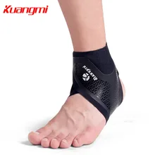Kuangmi 1 шт. спортивный фиксатор лодыжки Поддержка удобные ультра-тонкие лодыжки рукава Бег Фитнес тренажерный зал Защита ног защита пятки